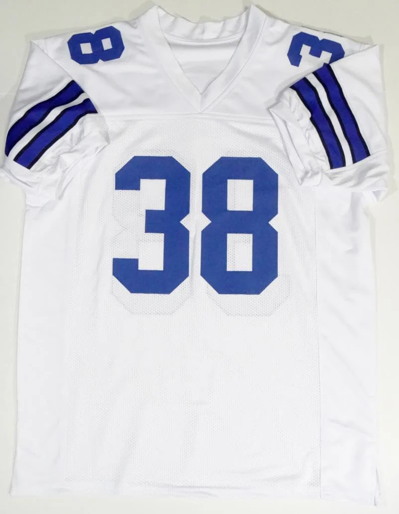 Jeff Heath Autographed White Pro Style Jersey - JSA Auth *8 - Image 6