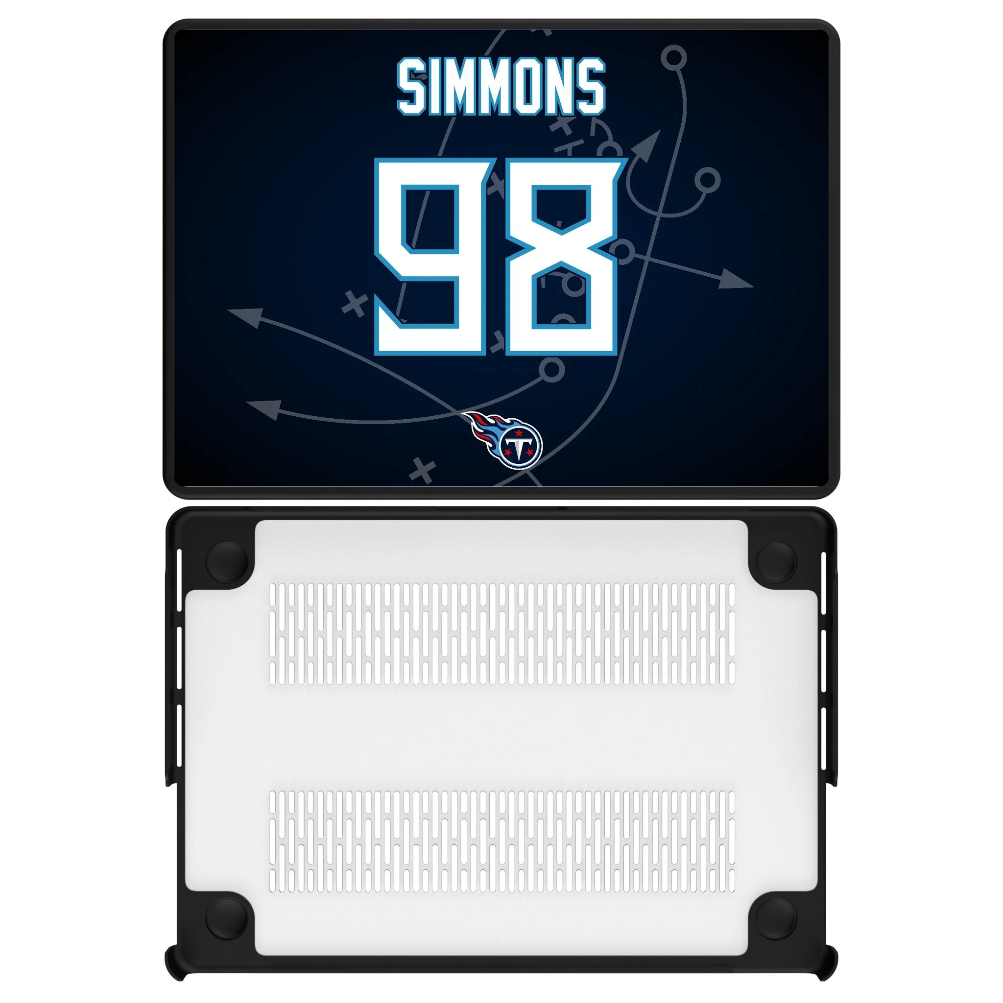 Jeffery Simmons Tennessee Titans 98 Game Tactic Laptop Case for Apple MacBook