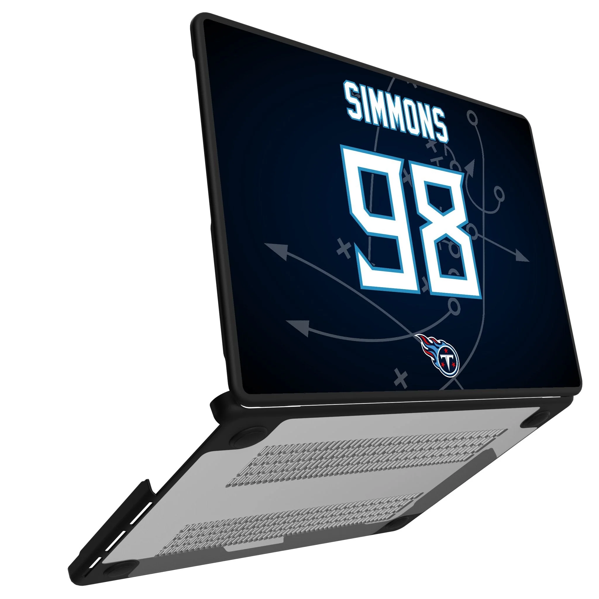 Jeffery Simmons Tennessee Titans 98 Game Tactic Laptop Case for Apple MacBook - Image 2