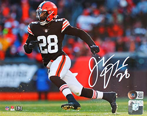 Jeremiah Koramoah Autographed Cleveland Browns 8x10 Running Photo-Beckett W Hologram White
