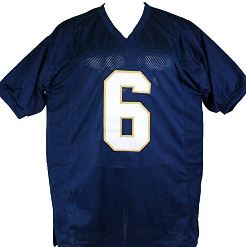 Jeremiah Owusu-Koramoah Autographed Blue College Style Jersey-Beckett W Hologram - Image 2
