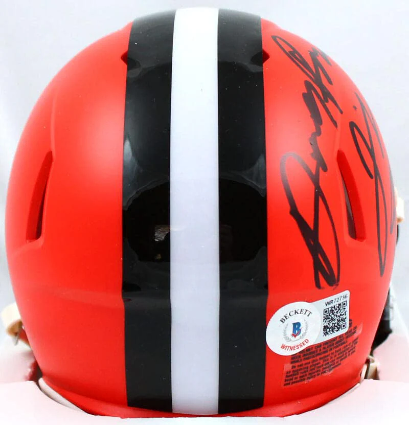 Jeremiah Owusu-Koramoah Signed Cleveland Browns Speed Mini w/Dawg Pound- Beckett W Hologram - Image 4
