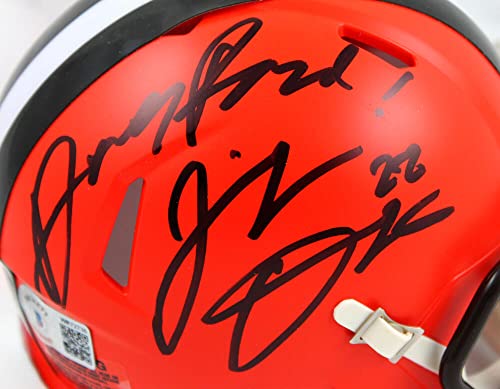 Jeremiah Owusu-Koramoah Signed Cleveland Browns Speed Mini w/Dawg Pound- Beckett W Hologram - Image 5