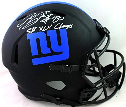 Jeremy Shockey Autographed NY Giants F/S Eclipse Helmet w/SB Champs -Beckett Witness White