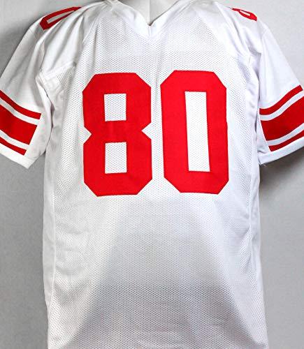 Jeremy Shockey Autographed White Pro Style Jersey - Beckett Witness 8 - Image 2