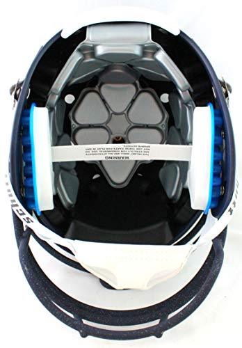 Jerome Bettis Autographed F/S ND Blue Schutt Authentic Helmet- Beckett W Silver - Image 2