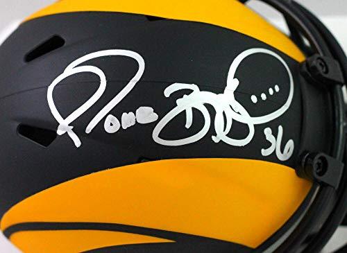 Jerome Bettis Autographed LA Rams Eclipse Speed Mini Helmet - Beckett W Silver - Image 3