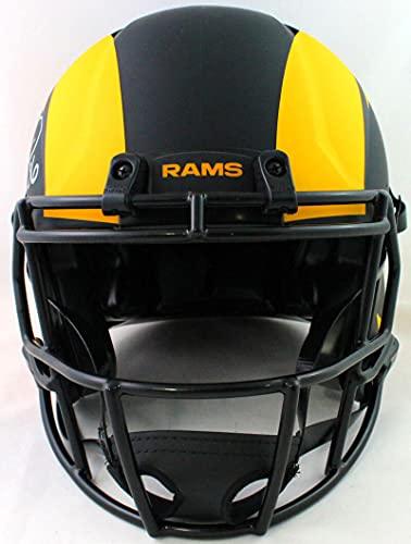 Jerome Bettis Autographed Rams Eclipse Speed F/S Authentic Helmet- Beckett WSil - Image 3