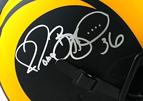 Jerome Bettis Autographed Rams Eclipse Speed F/S Authentic Helmet- Beckett WSil - Image 4