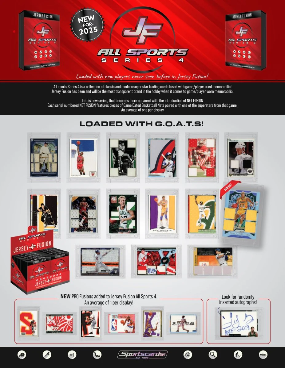 Jersey Fusion All Sports Edition Series 4 Sealed Box - (1) Jersey Fusion Per Box - Image 3