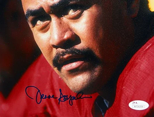 Jesse Sapolu Autographed 49ers 8x10 Close Up Photo- JSA W Authenticated - Image 2