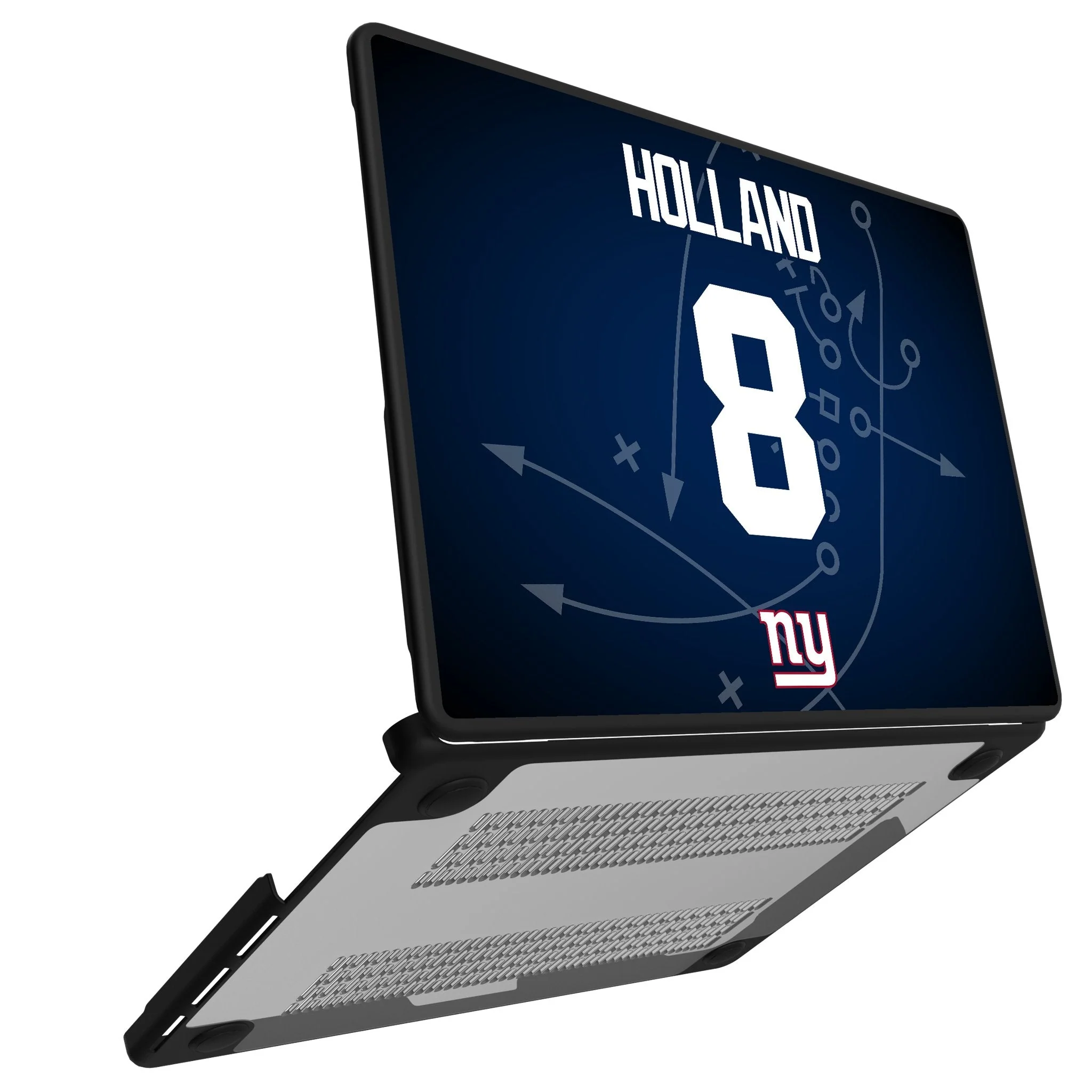 Jevon Holland New York Giants 8 Game Tactic Laptop Case for Apple MacBook - Image 2