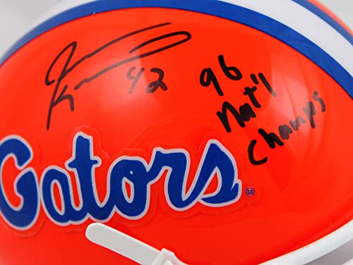 Jevon Kearse Autographed Florida Gators Orange Mini Helmet w/Insc.-Beckett W Hologram - Image 5