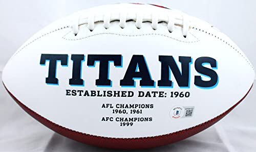Jevon Kearse Autographed Tenn Titans Logo Football w/The Freak-BeckettW Hologram - Image 4