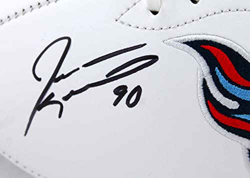Jevon Kearse Autographed Tenn Titans Logo Football w/The Freak-BeckettW Hologram - Image 6
