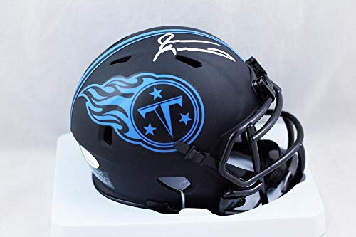 Jevon Kearse Autographed Tennessee Titans Eclipse Mini Helmet- JSA W Auth *White - Image 3