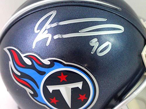 Jevon Kearse Autographed Tennessee Titans Mini Helmet - JSA W Auth SILVER - Image 2
