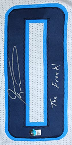 Jevon Kearse Autographed White Pro Style Jersey w/The Freak-Beckett W Hologram Silver - Image 5