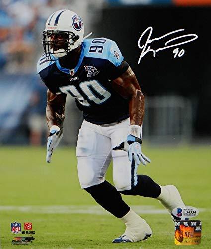 Jevon Kearse Signed Tennessee Titans 8x10 Running PF Photo- Beckett Auth White - Image 2