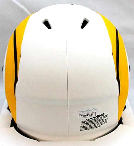 Jim Everett Autographed Los Angeles Rams Lunar Mini Helmet- JSA W Auth - Image 2