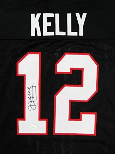 Jim Kelly Autographed Black Pro Style Jersey- JSA W Authenticated 1 - Image 2