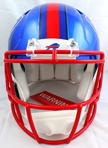 Jim Kelly Autographed Buffalo Bills F/S Flash Speed Authentic Helmet-JSA W White - Image 4