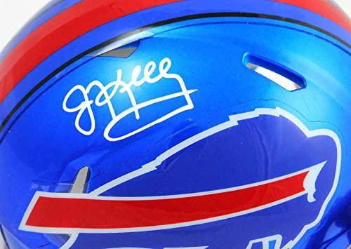 Jim Kelly Autographed Buffalo Bills Flash Speed Mini Helmet - JSA W White - Image 3