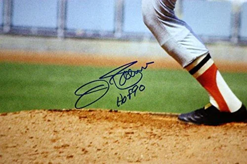Jim Palmer Autographed 16x20 Orioles Pitching Blue Photo- JSA Authenticated - Image 2