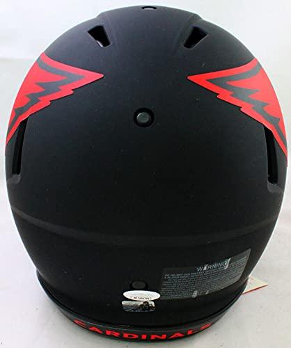 JJ Watt Autographed Arizona Cardinals F/S Eclipse Authentic Helmet - JSA W Auth Silver - Image 3