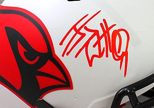 JJ Watt Autographed Arizona Cardinals F/S Lunar Authentic Helmet - JSA W Auth Red - Image 5