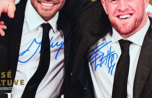 JJ Watt/Jose Altuve Autographed Sports Illustrated 2017 Magazine - JSA W Auth Blue - Image 2
