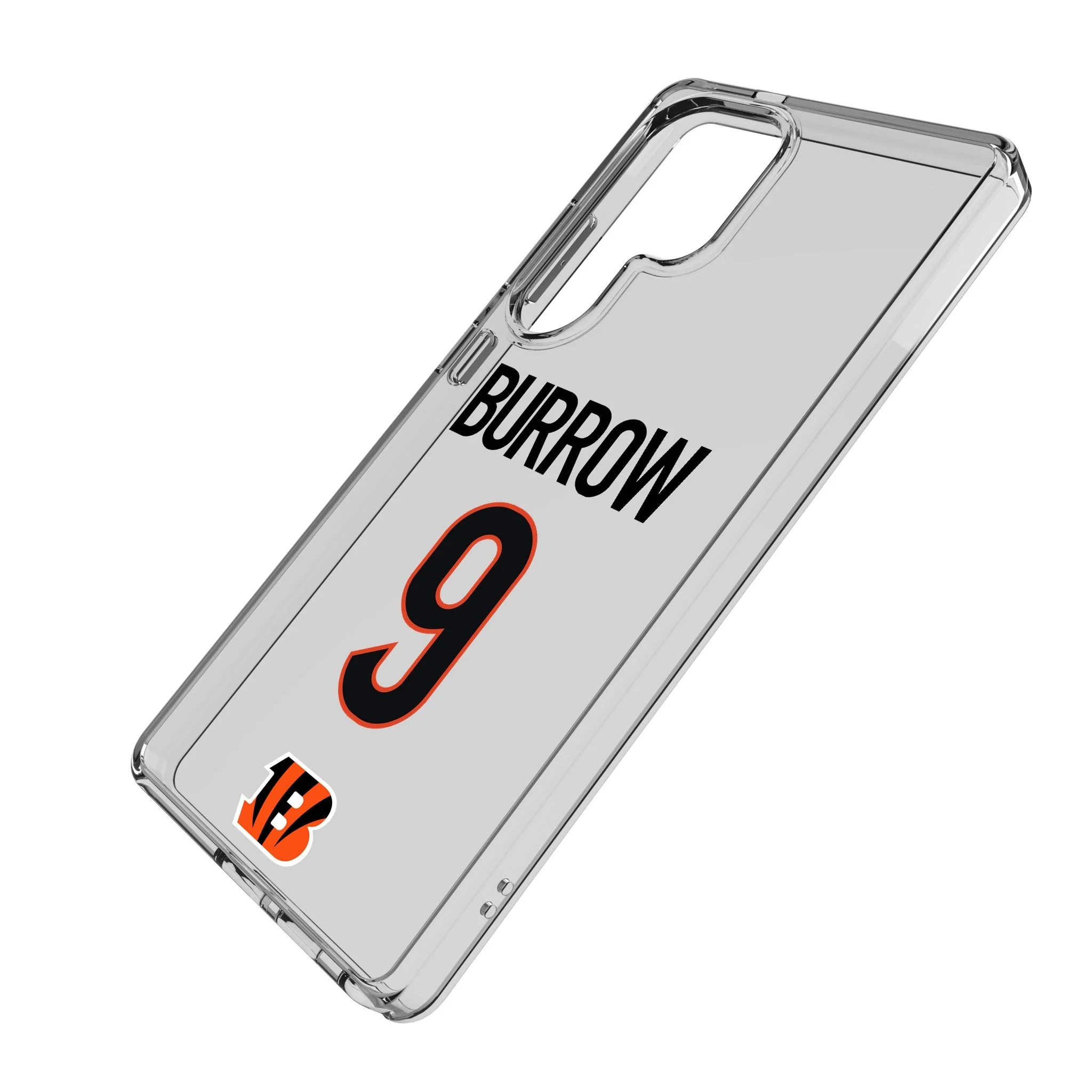 Joe Burrow Cincinnati Bengals 9 Game Tactic Clear Phone Case for Samsung Galaxy - Image 2
