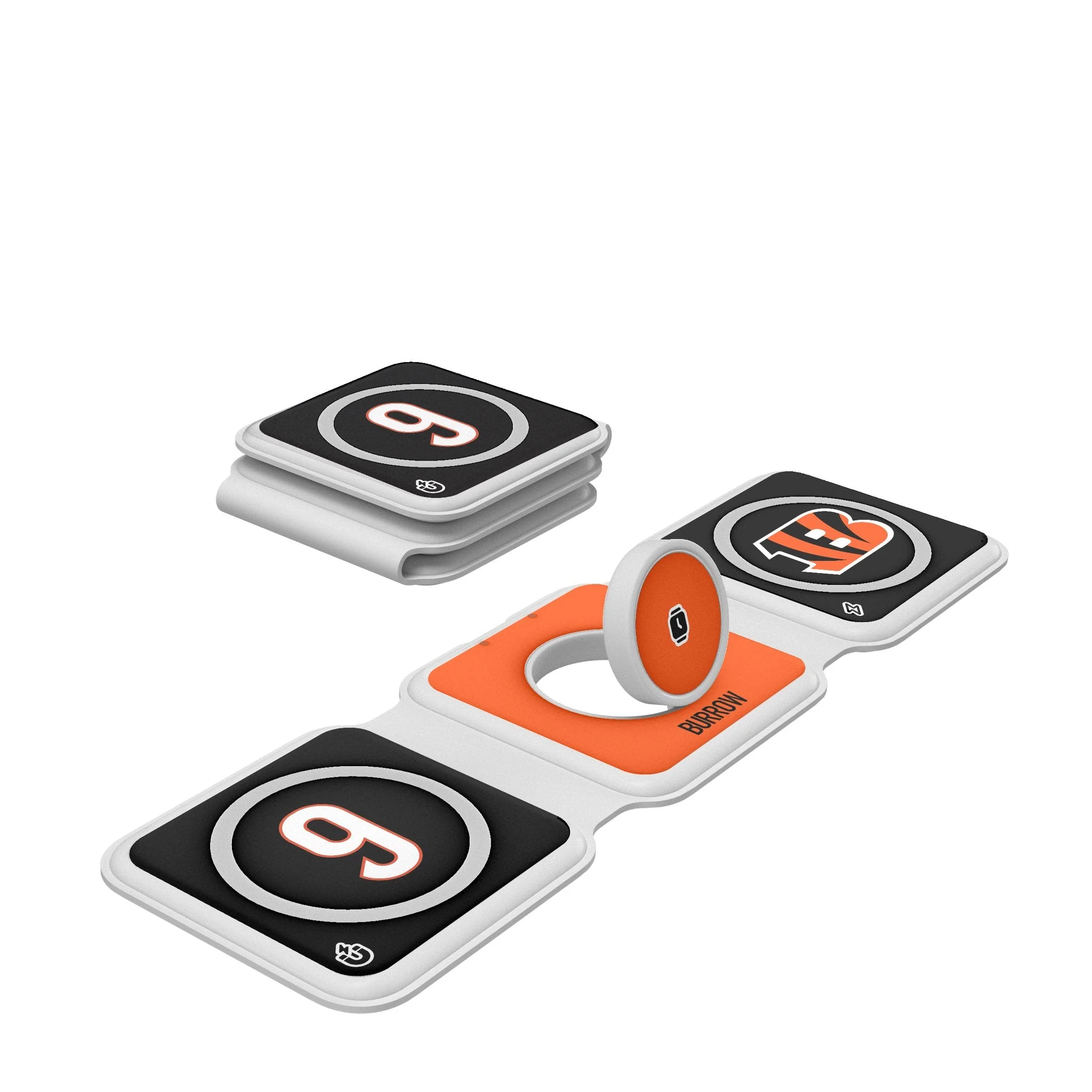 Joe Burrow Cincinnati Bengals 9 Ready Foldable 3 in 1 Charger
