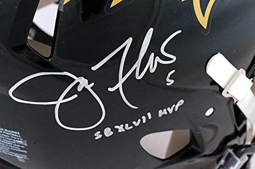 Joe Flacco/Ray Lewis Signed Ravens Speed Authentic F/S Helmet w/SB MVP- JSA W/Beckett W Holo Silver - Image 5