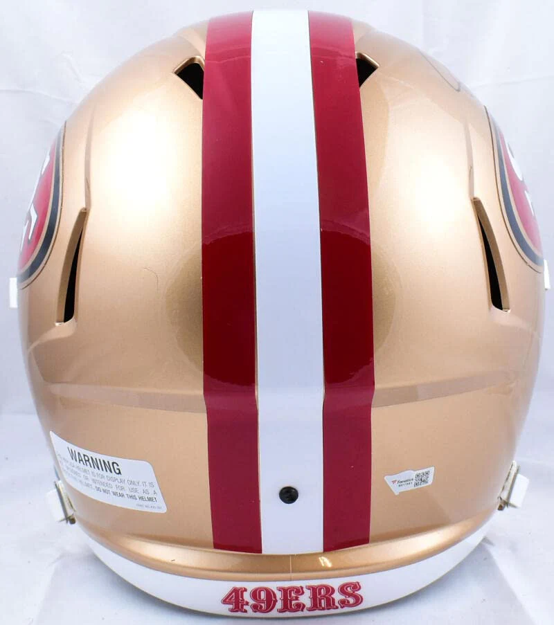 Joe Montana Autographed 49ers F/S Speed Helmet - Fanatics Black - Image 6
