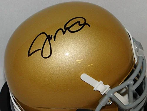 Joe Montana Autographed Black Notre Dame Schutt Mini Helmet- JSA Witnessed Auth - Image 2