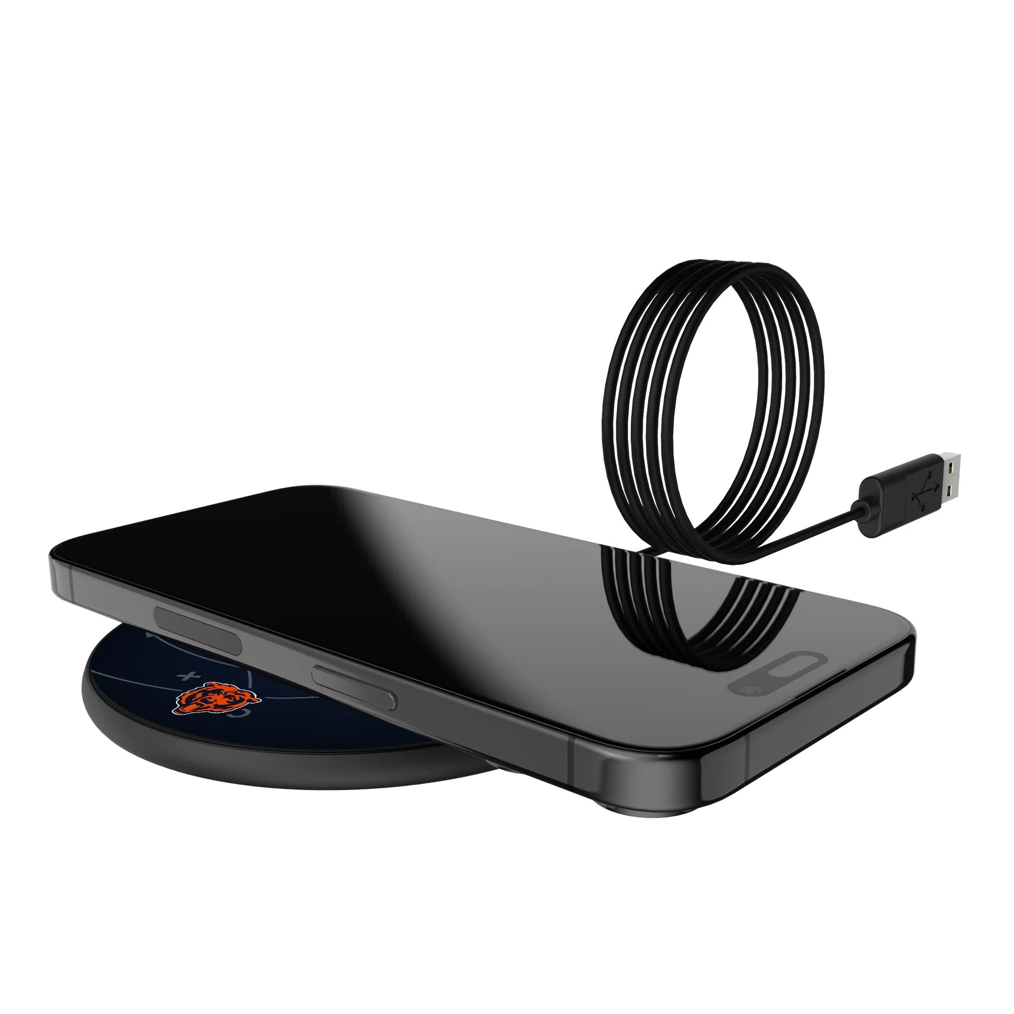 Joe Thuney Chicago Bears 62 Game Tactic 15-Watt Wireless Charger - Image 5