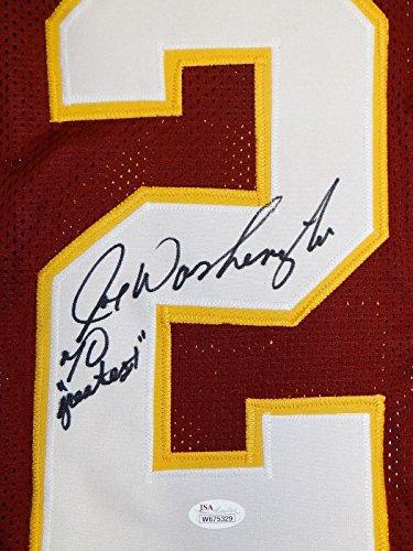 Joe Washington Signed / Autographed Maroon Pro Style Jersey- JSA Authenticated - Image 2