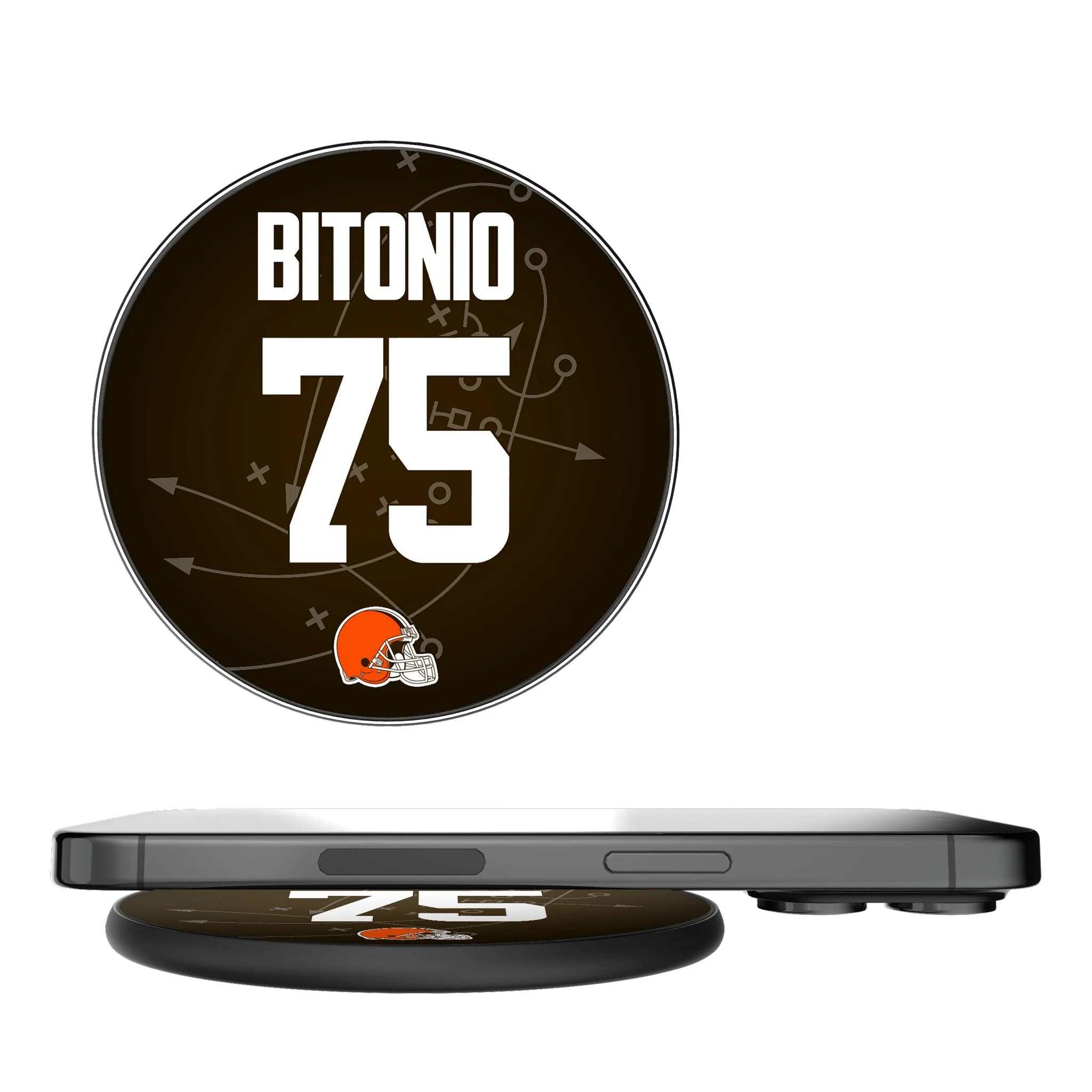 Joel Bitonio Cleveland Browns 75 Ready 15-Watt Wireless Charger