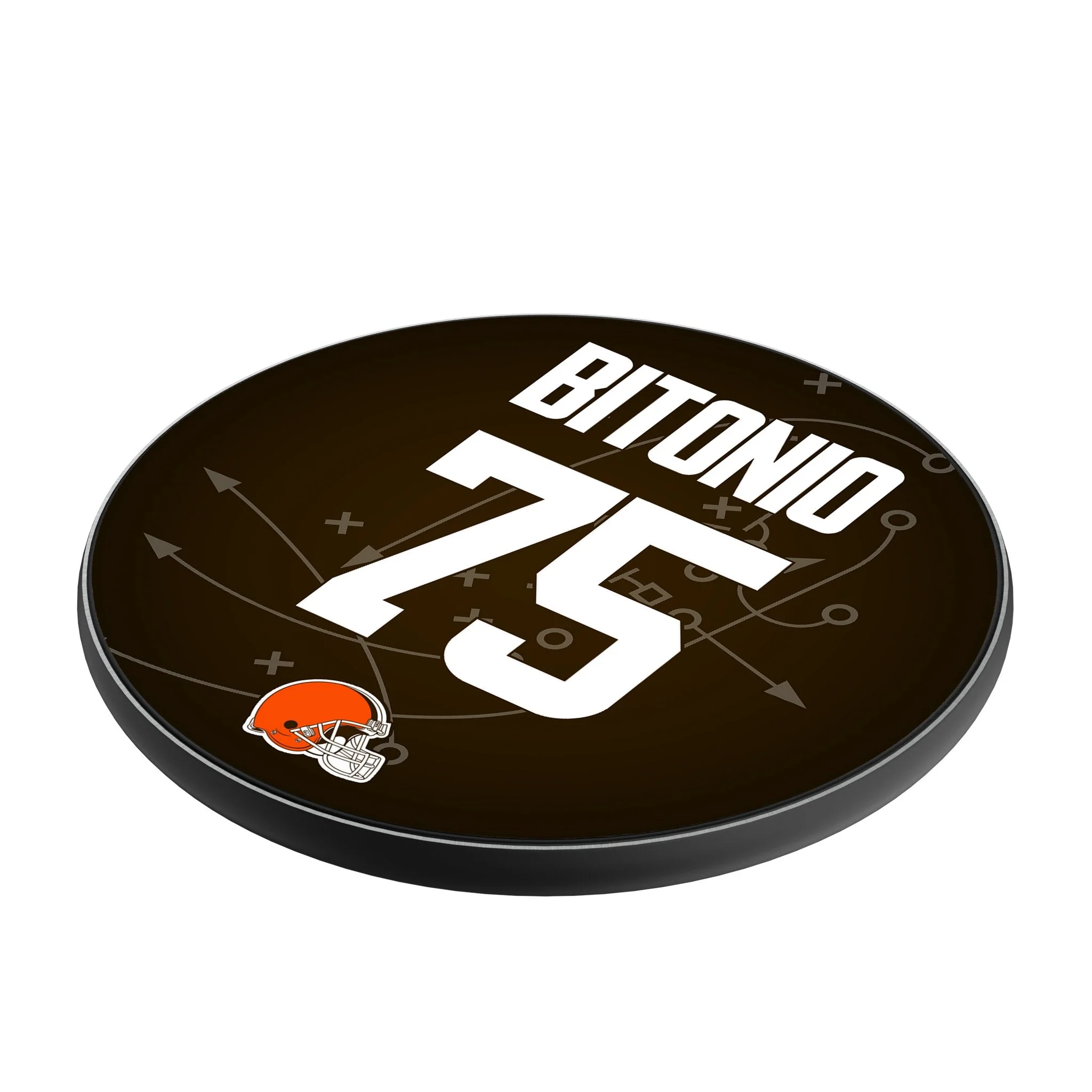 Joel Bitonio Cleveland Browns 75 Ready 15-Watt Wireless Charger - Image 2