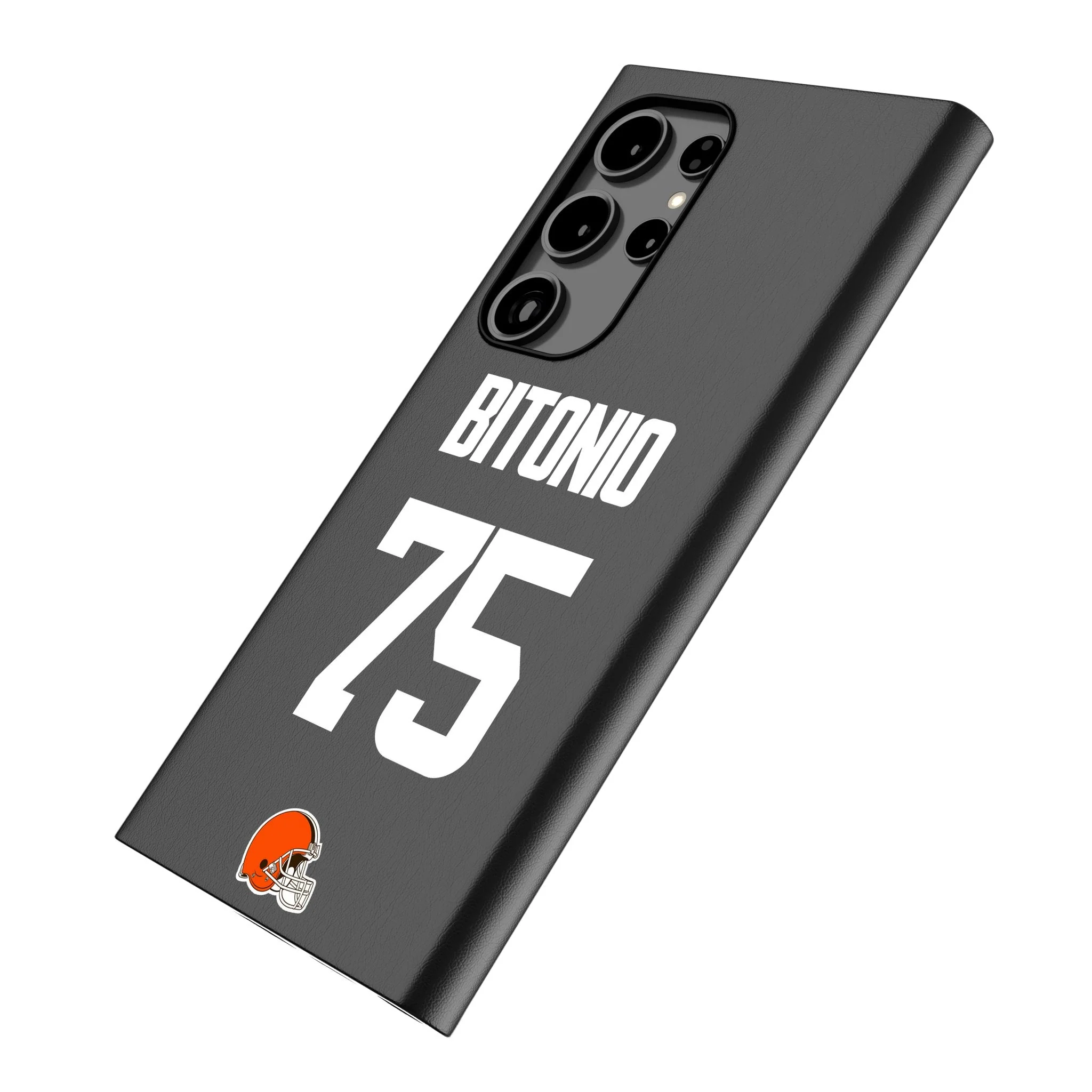 Joel Bitonio Cleveland Browns 75 Ready MagSafe Compatible Phone Case for Samsung Galaxy - Image 2