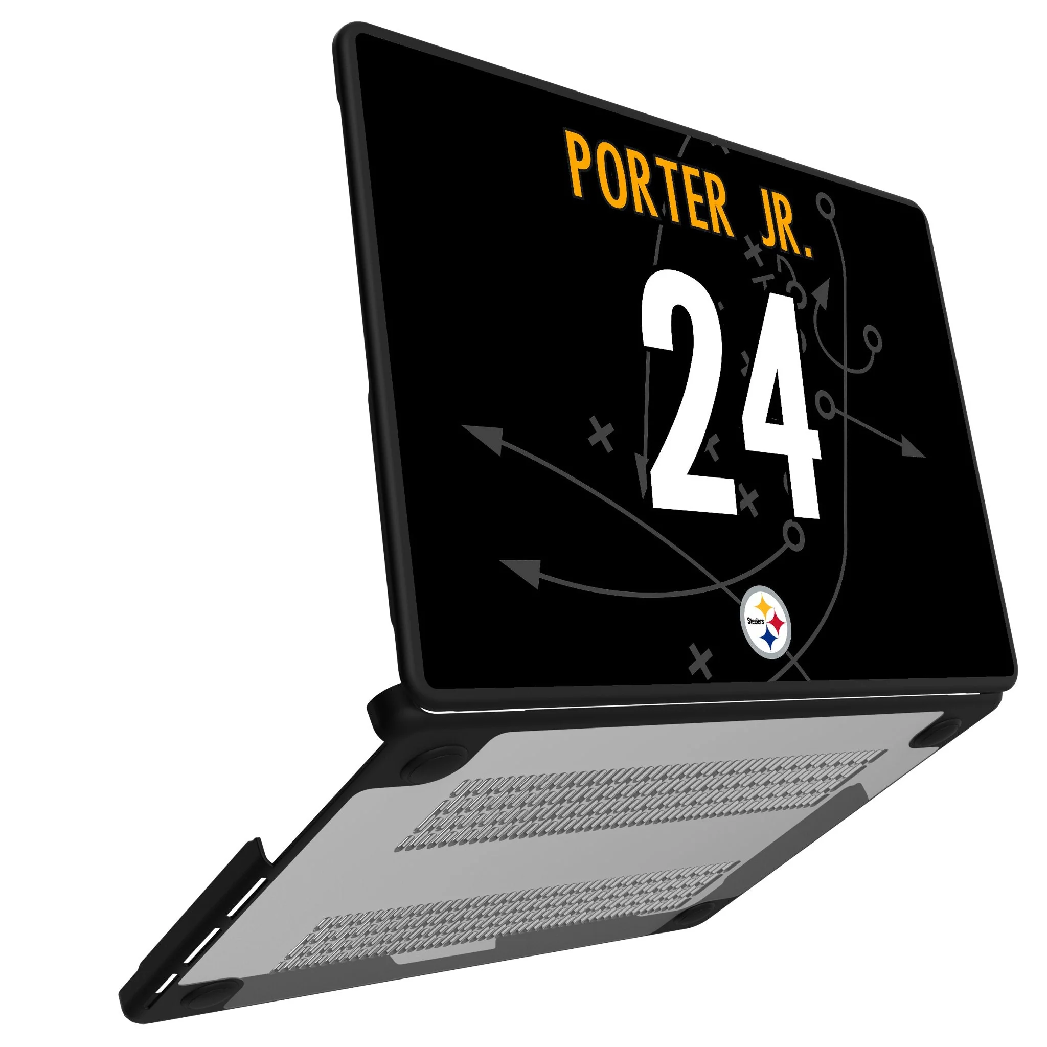 Joey Porter Jr. Pittsburgh Steelers 24 Game Tactic Laptop Case for Apple MacBook - Image 2
