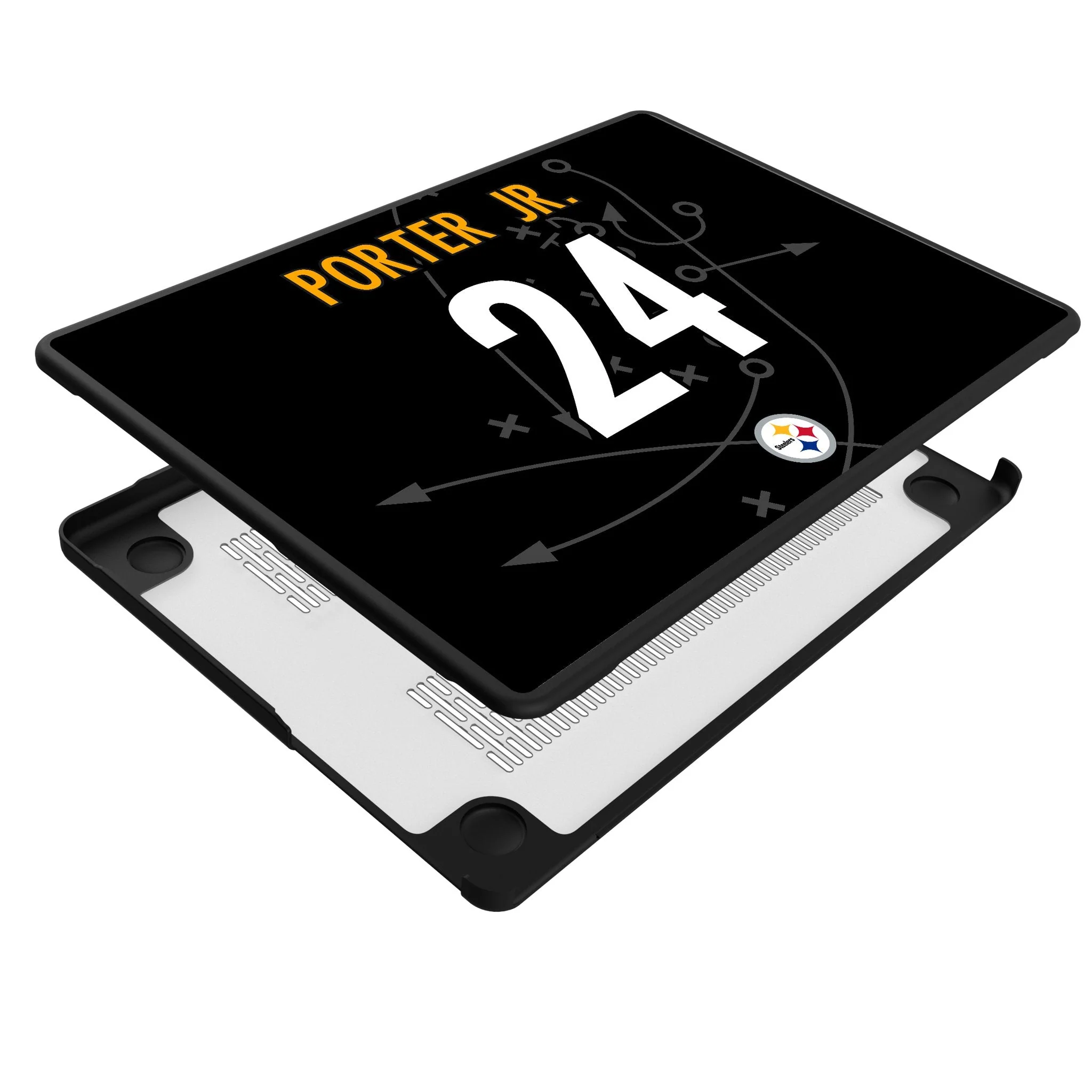 Joey Porter Jr. Pittsburgh Steelers 24 Game Tactic Laptop Case for Apple MacBook - Image 4