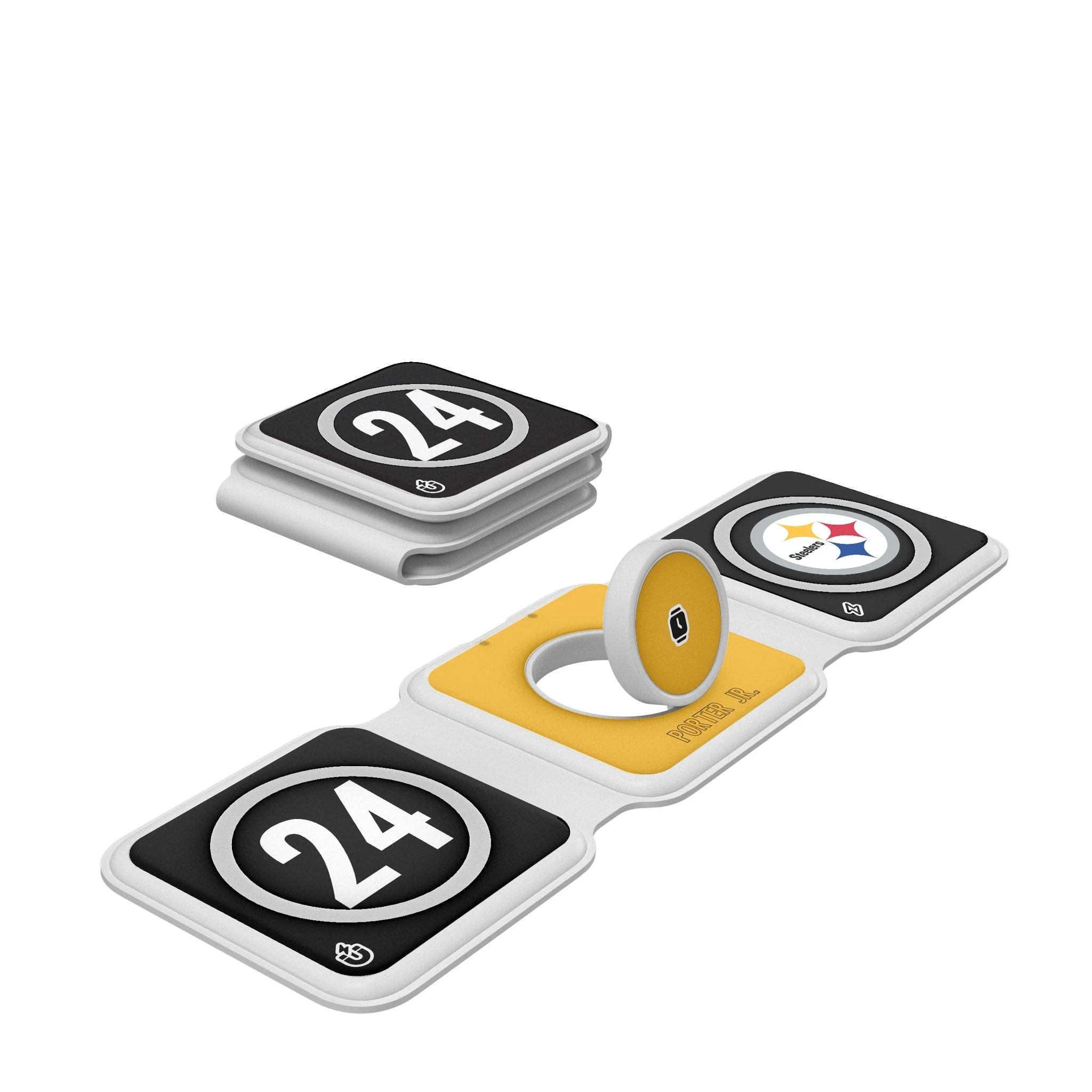 Joey Porter Jr. Pittsburgh Steelers 24 Ready Foldable 3 in 1 Charger