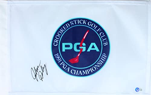 John Daly Autographed 1991 PGA Championship Flag-Beckett W Hologram Black