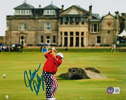 John Daly Autographed 8x10 St. Andrews Photo -Beckett W Hologram Blue