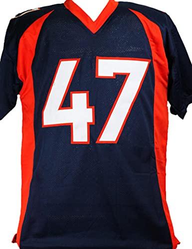 John Lynch Autographed Denver Broncos Blue Pro Style Jersey- Beckett W Black - Image 2