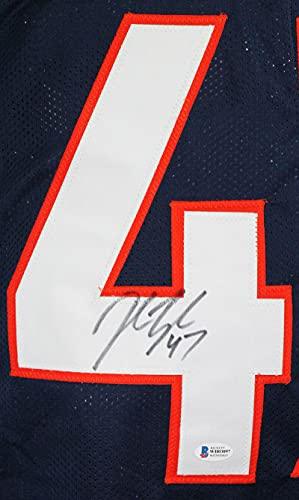 John Lynch Autographed Denver Broncos Blue Pro Style Jersey- Beckett W Black - Image 3