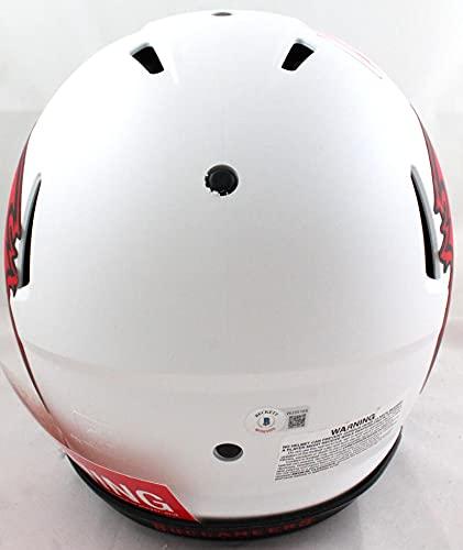 John Lynch Autographed Tampa Bay Bucs Authentic Lunar F/S Helmet w/SB Champs- Beckett W Red - Image 3