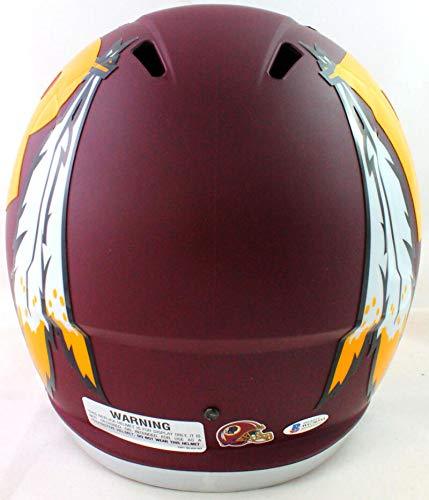 John Riggins Autographed Washington Full Size Amp Speed Helmet Beckett W Silver - Image 4